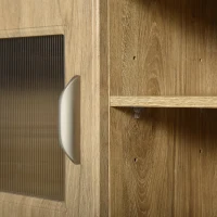 HOMCOM Sturdy Kitchen Storage Sideboard Buffet Table Top Hutch Cabinet w/ Acrylic Door(m-10)