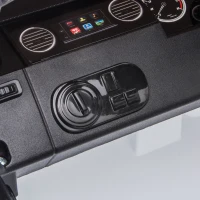 Aosom 12V Battery Kids Landrover Discovery Ride On Toy with Remote Control, Bright Headlights, & Working Suspension(m-10)