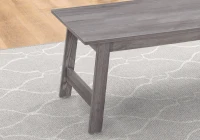 Monarch 3 Piece Modern Minimalist Wood-Look Coffee Table / Two Matching End Tables Set - Grey(m-3)