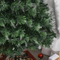 HOMCOM 6ft Artificial Tree Multi-Colored Pre-Lit Holiday Christmas Decoration(m-20)