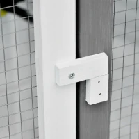 PawHut 72" Aviary Bird Cage, Includes Perches, Lockable Doors, Nesting Areas, Elegant Vintage Flight Enclosure Suitable for Small Parrots, Budgie, Canary, Cockatiel(m-10)