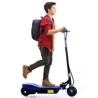 Qaba Electric Scooter Folding High Speed 24V 4.5AH Blue(m-1)