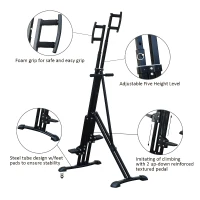 Soozier Vertical Climber Cardio Exercise Body Workout Climbing Machine Home Gym(m-4)