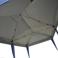 Outsunny 10'x20' Foldable Pop Up Party Tent Outdoor Patio Gazebo Canopy  Market Tent without Walls, Oxford Canopy (Blue)(m-6)