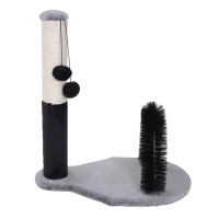 PawHut Sisal Cat Scratching Post w/ Arch Self Groommer 2 Balls(m-6)