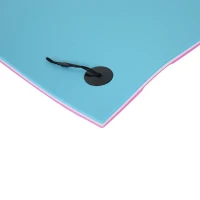 HOMCOM 10' x 5' Floating Water Mat, 3-Layer Swimming Pool Float, XPE Foam, Tear Resistant Mesh Layer, Portable Foam Raft, Durable Water Activities Mat for Lake, Ocean, Beach, Pink(m-14)