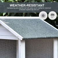 PawHut 60" Wooden Outdoor Bird Cage for Finches, Parakeet, Large Bird Cage with Removable Bottom Tray 4 Perch, Light Gray(m-8)