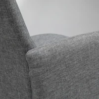 Vinsetto High Back Office Computer Chair with Breathable Fabric, Padded Armrest, and Swivel Wheels - Grey(m-19)