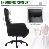 Vinsetto Office Chair High Back Ergonomic Swivel  Computer Recliner Footrest(m-5)