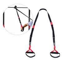 HOMCOM Suspension Body Training Strap - Red&Black(m-1)