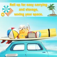 Soozier 10' x 5' ft Roll-Up Pool Float Pad for Lakes, Oceans & Pools, Water Mat for Relaxing & Recreation - Yellow(m-7)