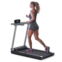 Soozier Foldable Electric Motorized Treadmill Running Machine with 12 Pre-Set Programs 7.5 MPH Max Speed LCD Display for Home Use - Black(m-1)