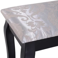 HOMCOM Wooden Makeup Vanity Dressing Table Set with 360° Rotating Oval Mirror, 3 Drawers and Padded Stool for Bedroom(m-8)