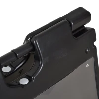 Vinsetto 22" x 28" Plastic Folding A-Frame Sandwich Board Sidewalk Sign with Weighted Tank & Weatherproof Design, Black(m-13)