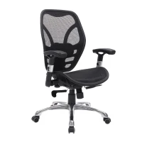 HomCom Mesh Ergonomic Home Office Desktop Computer Chair - Black(m-1)