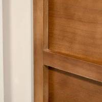 HOMCOM Compact Rustic Padded Wooden Shoe Rack Bench Organizer With Drawers - Coffee Woodgrain(m-12)