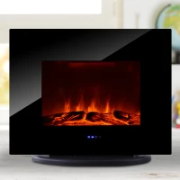HOMCOM Wall Mounted / Free Standing Electric Fireplace 750W/1500W w/ Remote(m-2)