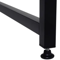 HOMCOM 2 Piece 65" Computer Desk Set Free-Combination Home Office Furniture Black(m-10)