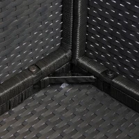 Outsunny 3 Pieces Wicker Patio Furniture Set, Rattan Bistro Set with Coffee Table and Cushions, Outdoor Conversation Set for Garden, Porch, Balcony, White(m-8)