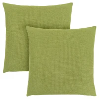 Monarch 18" x 18" Patterned Decorative Throw Pillow (Set of 2) - Lime Green(m-1)