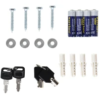 HomCom 56" Steel Electronic 5 Rifle Gun Security Cabinet w/Digital Keypad, Keys,Padded Interior- Black(m-9)