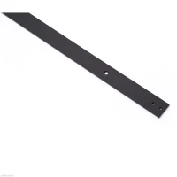 HOMCOM Modern 6 FT Carbon Steel Sliding Barn Door Kit Hardware Track System Set Black(m-7)