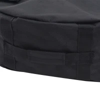 Outsunny 19" Round Patio Umbrella Base Weight Sand Bag Weather Resistant Garden Parasol Weight Base Stand Holder Weights  w/ Scoop Up 88lbs Black(m-8)