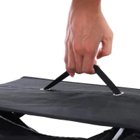 HOMCOM Aluminum Transport Rollator Walker 1-Step Open W/ Adjustable Seat  Bag  Crutch Holder(m-11)