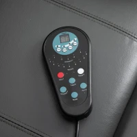 HOMCOM Electric Power Massage Recliner Chair PU leather w/ 8-Point Vibration Waist Heating, USB Port, Dark Grey(m-13)