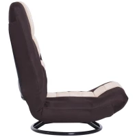 HOMCOM 360 Degree Swivel Floor Gaming Chair Folding Video Floor Lazy Couch Floor Lounge Bed Recliner w/ 5-Position Adjustable Backrest(m-8)