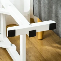 PawHut Dog Ramp Foldable with Non-slip Carpet Top Platform, Gray, White(m-8)
