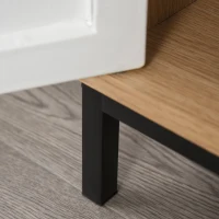 Vinsetto File Cabinet Metal and Wood Under Desk Lateral Filing Cabinet Shelf Adjustable(m-11)