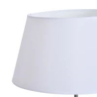 HOMCOM Modern Floor Lamp with Wood Legs Extra Shelf E26 Base for Living Room Bedroom(m-6)