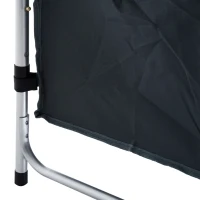 Outsunny 47" Portable Camping Table Aluminum Picnic Folding Camping Table with Carrying Handle and Storage Organizer(m-12)