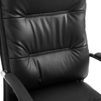 Vinsetto High Back Office Chair Swivel Seat PU Leather Black(m-10)