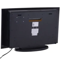 HOMCOM Wall Mounted / Free Standing Electric Fireplace 750W/1500W Black(m-8)