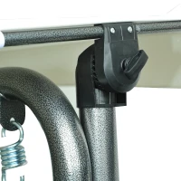 Outsunny Luxury Heavy-Duty Patio Swing Chair 2 Separated Seats Rattan Wicker Recliner Seat Garden Outdoor Canopy Cushion Steel, Black & Cream-white(m-7)