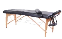 Soozier 91Inches Portable Reiki Massage Table 4inch Thickened Pad Folding Adjustable Height Health SPA Tatto Bed Black Carrying Bag Included(m-1)