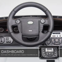 Aosom 12V Battery Kids Landrover Discovery Ride On Toy with Remote Control, Bright Headlights, & Working Suspension(m-6)