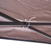 Outsunny 10' x 20' Pop Up Canopy Tent with 4 Sidewalls, Heavy Duty Tents for Parties, Outdoor Instant Gazebo with Carry Bag, for Outdoor, Garden, Patio, Coffee(m-13)