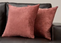 Monarch 18" x 18" Solid Decorative Throw Pillow (Set of 2) - Dusty Rose(m-2)
