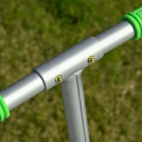 Soozier Foldable Kick Scooter with Adjustable Handlebar, Rear Brake, Front Shock-Absorbing and Aluminum Frame for 14 Years Old and Up Teens Adult(m-9)