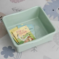 Qaba Kids Toy Storage Organizer with Detaching Sections for Corner Storage, Lightweight Toy Shelf for Kids with Large Capacity, Bin Storage Shelf, Green(m-13)