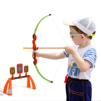 Qaba Children Bow & Arrow Outdoor Archery Set for Boys and Girls Ages 3-6 Years with 3 Arrows, 3 Targets, & Quiver(m-2)