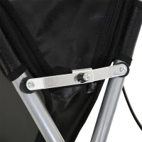 HOMCOM Steel Walker for Seniors, Three Wheel Adjustable Height Rollator with Handbrakes and Storage Bag(m-11)