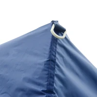 Outsunny 10'x10' Easy Pop-Up Party Tent 2 Tire Top Outdoor Activity Gazebo Canopy Sun Shade Fair Event Instant Shelter Vented Roof w/ Carrying Bag Blue(m-9)
