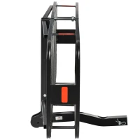 Aosom Folding Cargo Carrier with 500 lbs Capacity, 59‘’x19''x6'' Hitch Mount Luggage Basket Fits 2'' Receiver for Car SUV Traveling(m-8)