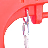 Qaba Sturdy Playground Set - Indoor/Outdoor - Blue/Red - Ages 2-7(m-6)