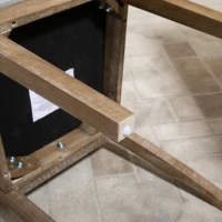 HOMCOM Linen High Back Dining Chairs Set of 2, with Armless Design and Tufted Fabric Cushion, Grey(m-12)