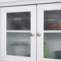 HOMCOM 71" Traditional Large Kitchen Pantry Cabinet Freestanding,White(m-11)